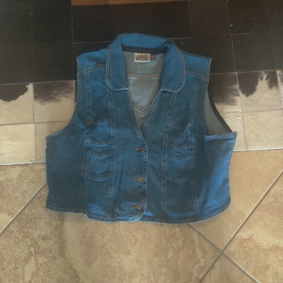 The Hippie Shake denim vest size 24 UK New (fits 18 US) - Picture 1 of 3